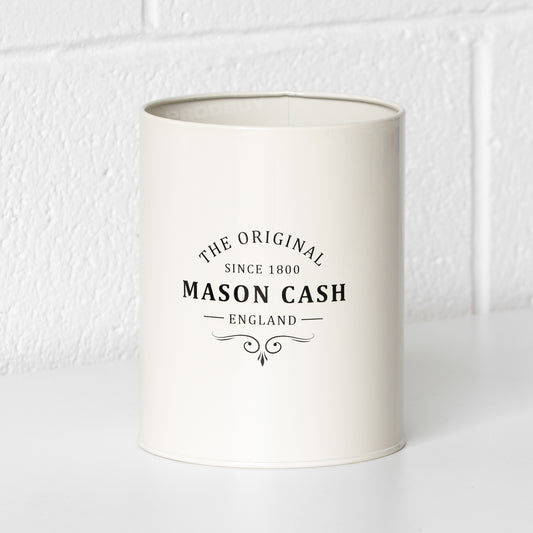 Mason Cash Utensil Pot Retro Cream Large Round Storage Canister