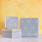 Set of 3 Grey Floral Cake Storage Tins