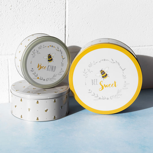 Set of 3 Bee Sweet Cake Storage Tins