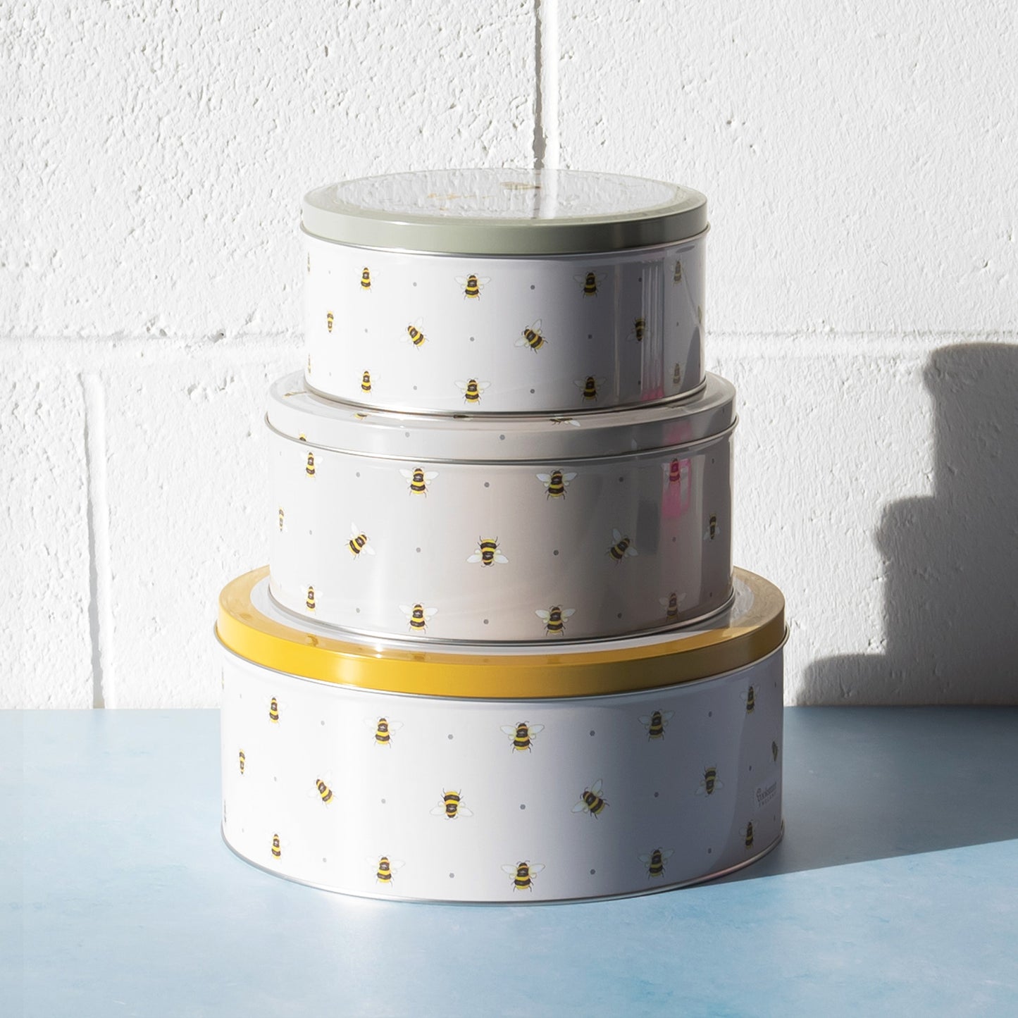 Set of 3 Bee Sweet Cake Storage Tins