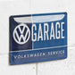 Dark Blue 'VW Garage' 30cm Metal Wall Sign
