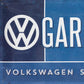 Dark Blue 'VW Garage' 30cm Metal Wall Sign