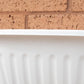 Set of 41cm White Plastic Wall Planters