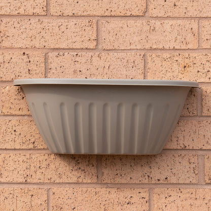 Set of 41cm Beige Plastic Wall Planters