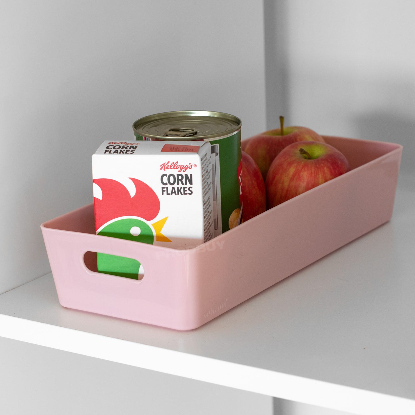 Pink 30cm Pantry Shelf Organiser Tray