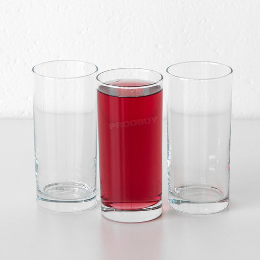 Set of 6 Straight Hi-Ball Tumbler Glasses 250ml