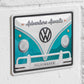 Volkswagen 'Adventure Awaits' 20cm Metal Wall Sign