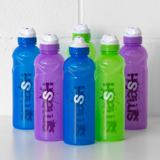 Set of 6 Smash 500ml Colour Water Bottles