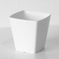 Set of 3 Small White Plastic Indoor Plant Pot Covers