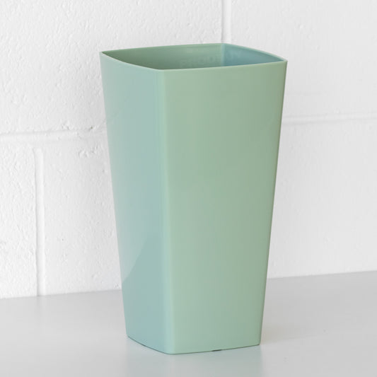 Tall 29cm 'Silver Sage' Plastic Vase Flower Pot