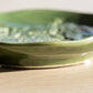 Green Floral 14cm Trinket Tea Bag Tidy Spoon Rest Dish