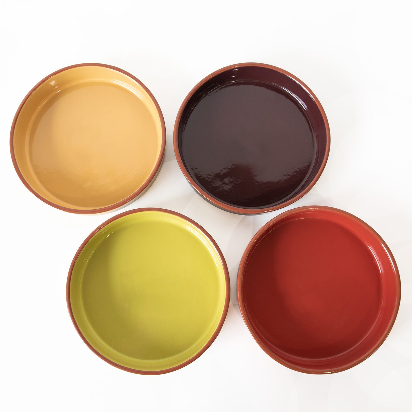 Set of 4 Large 24cm Colour Tapas Dishes