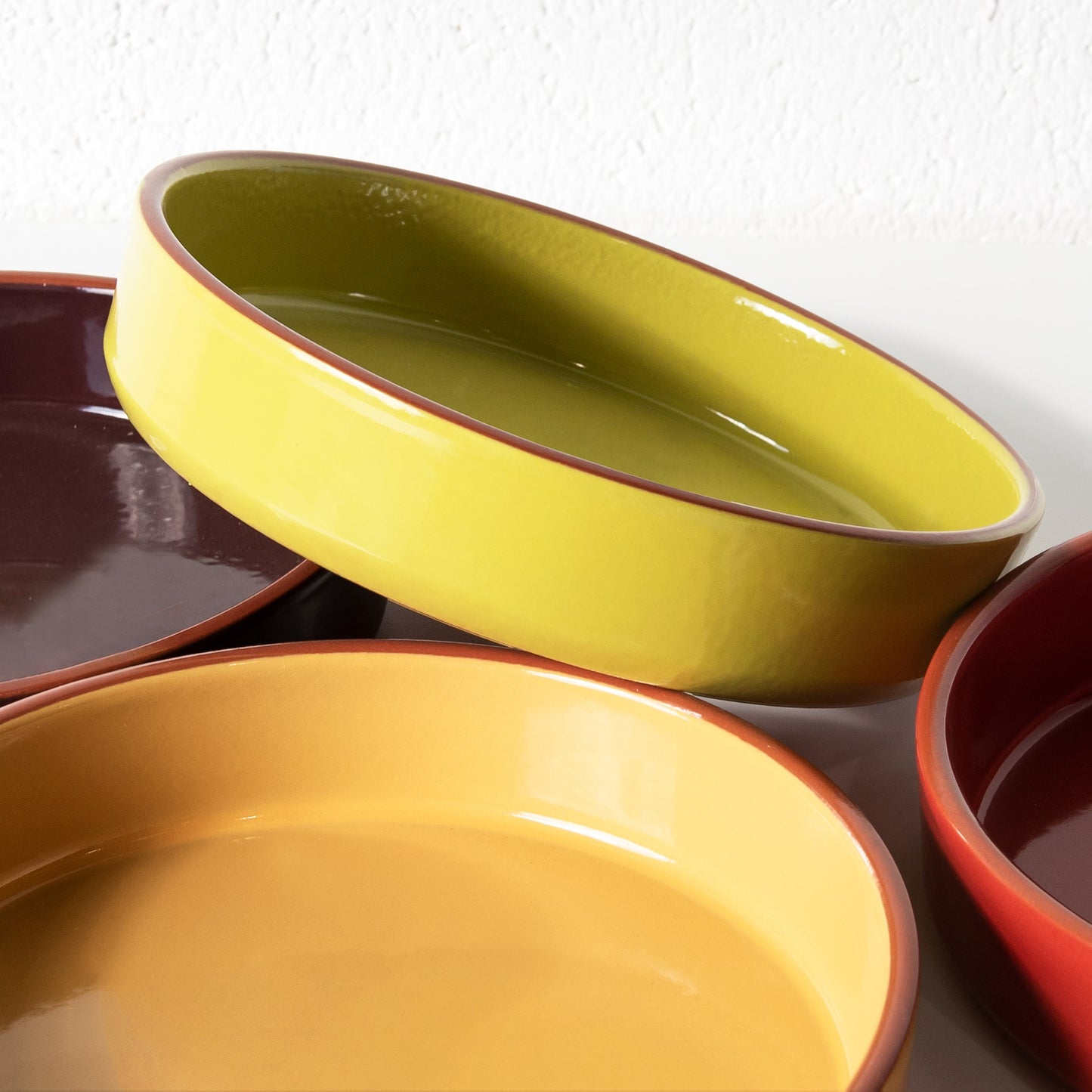 Set of 4 Large 24cm Colour Tapas Dishes