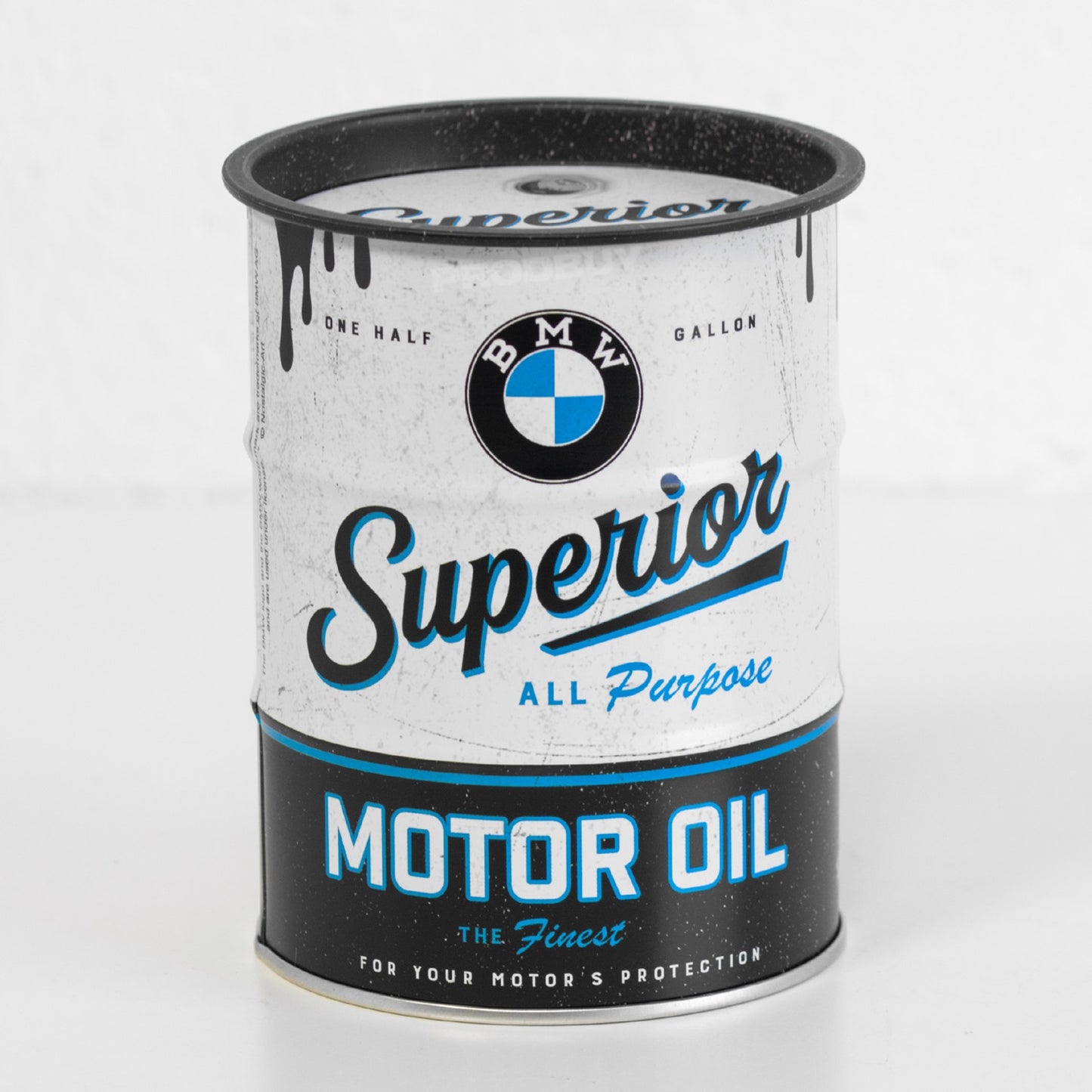 BMW 'Superior Motor Oil' Money Tin Coin Savings Pot