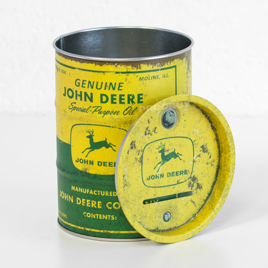 John Deere Oil Barrel Money Tin