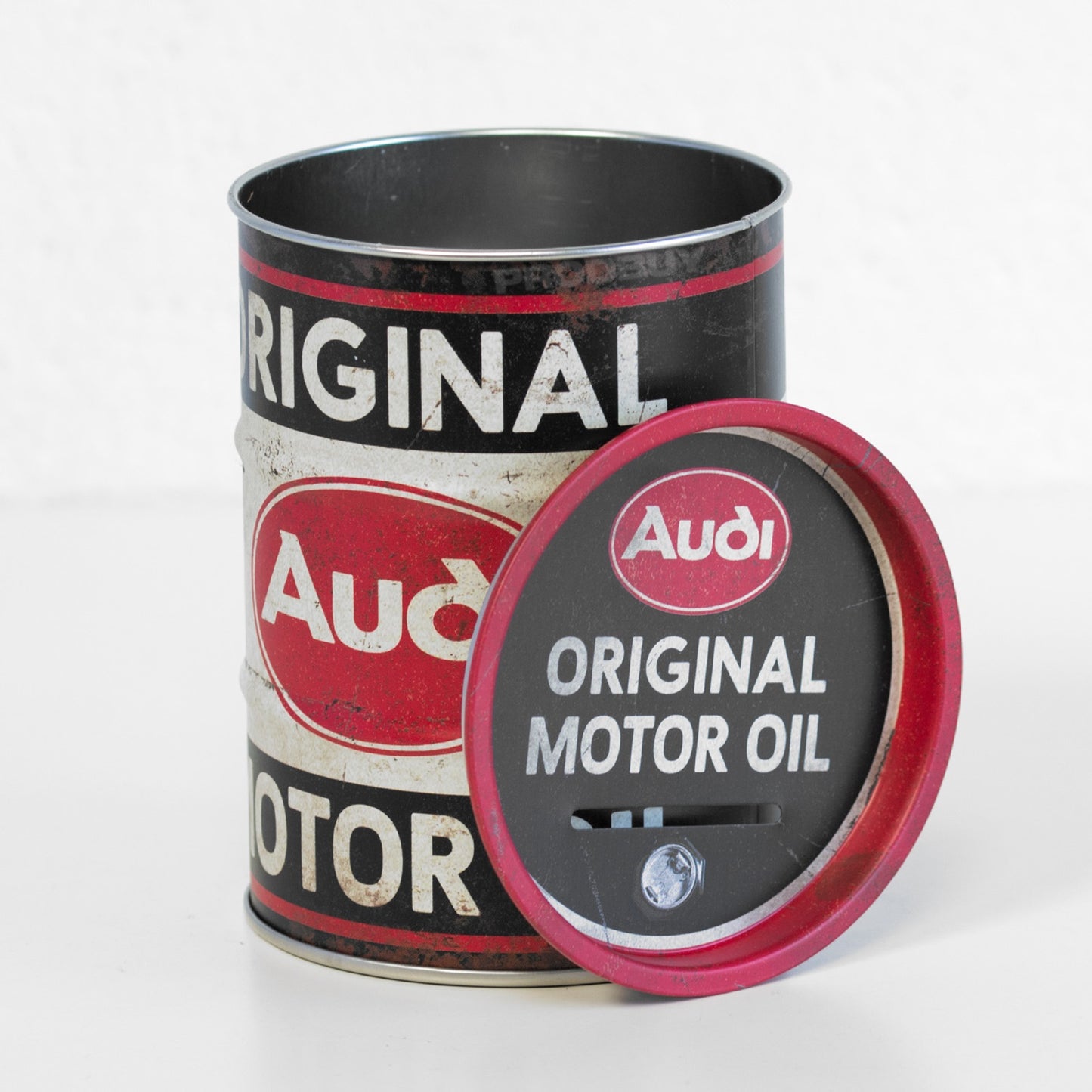 Audi 'Original Motor Oil' Money Tin Coin Savings Pot