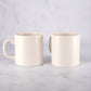 Set of 4 x 300ml Matt off White Ceramic Mugs
