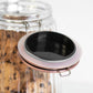 Glass Clip Top 1.8L Storage Jar with Copper Lid