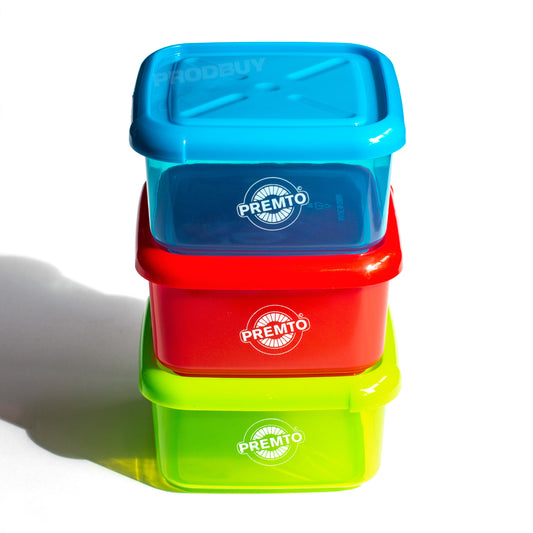 Set of 3 Small Meal Food Prep Lunch Boxes
