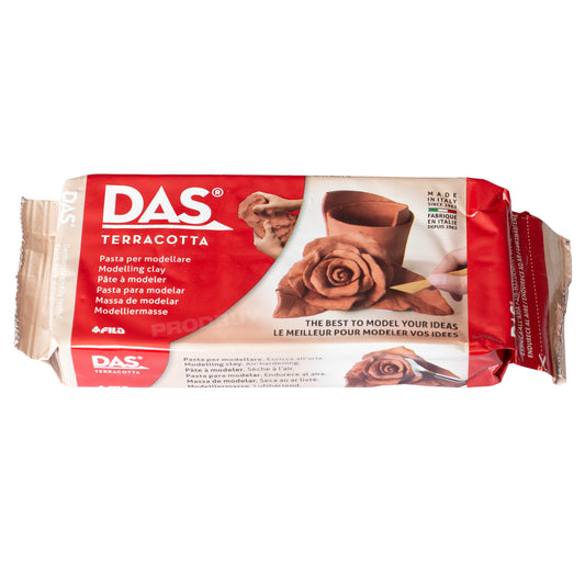 Pack of Terracotta 500g DAS Modelling Clay