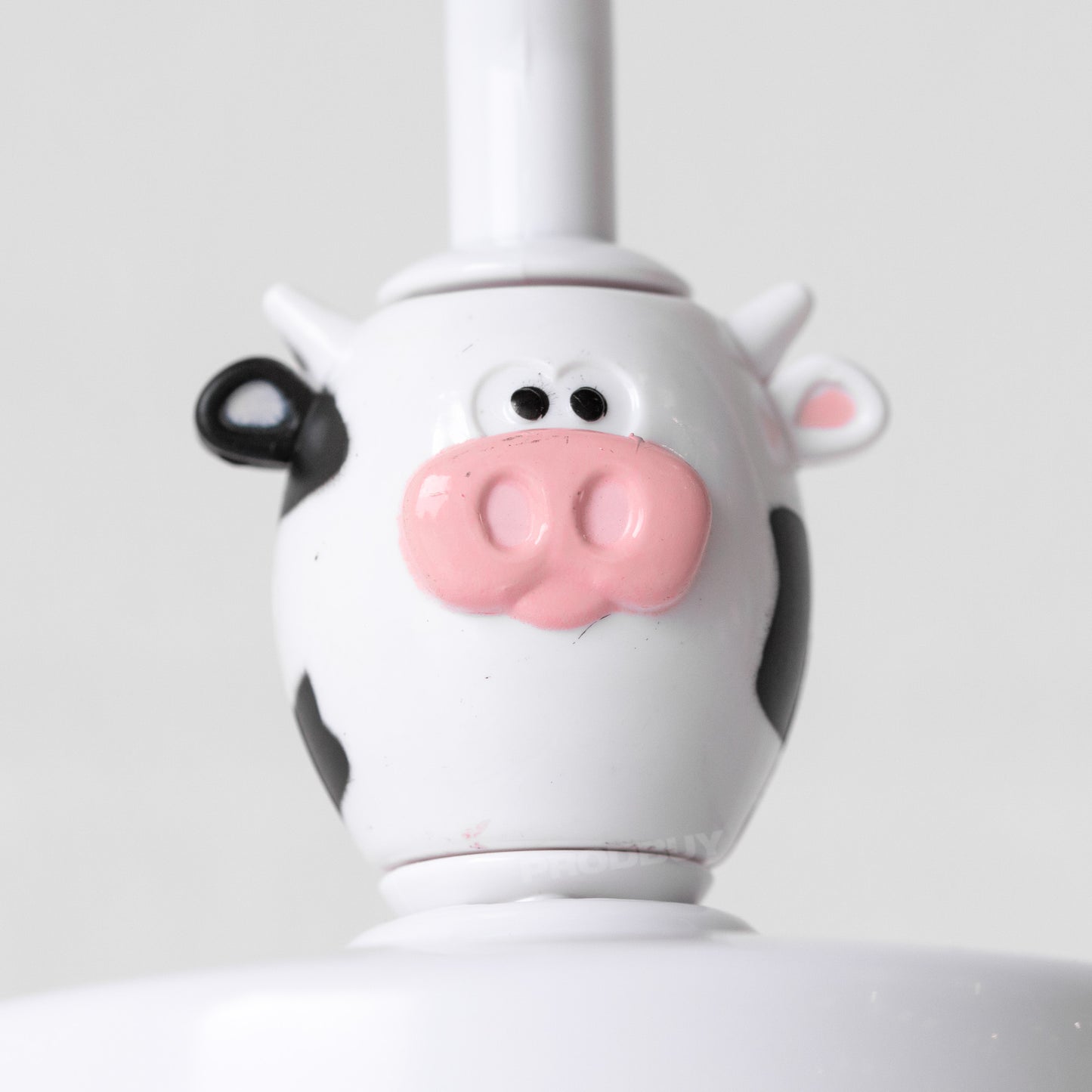 Cow Plastic Milkshake Mixer with Straw