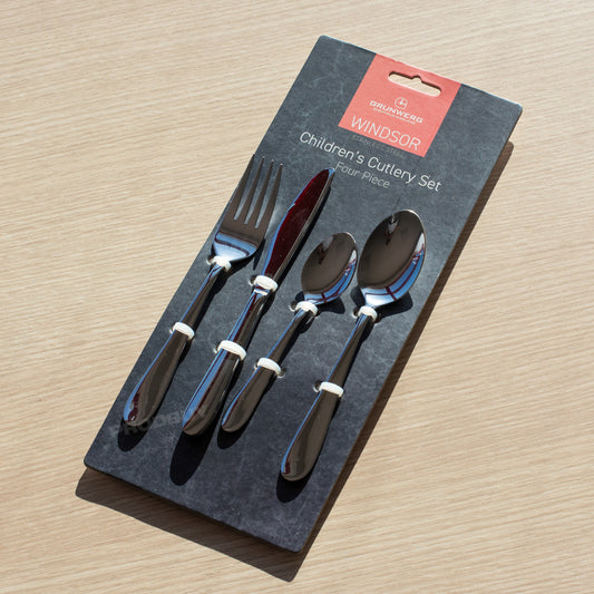 4 Piece Stainless Steel Children's Cutlery Set