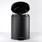 Small 5 Litre Matt Black Pedal Bin with Removable Bucket Liner