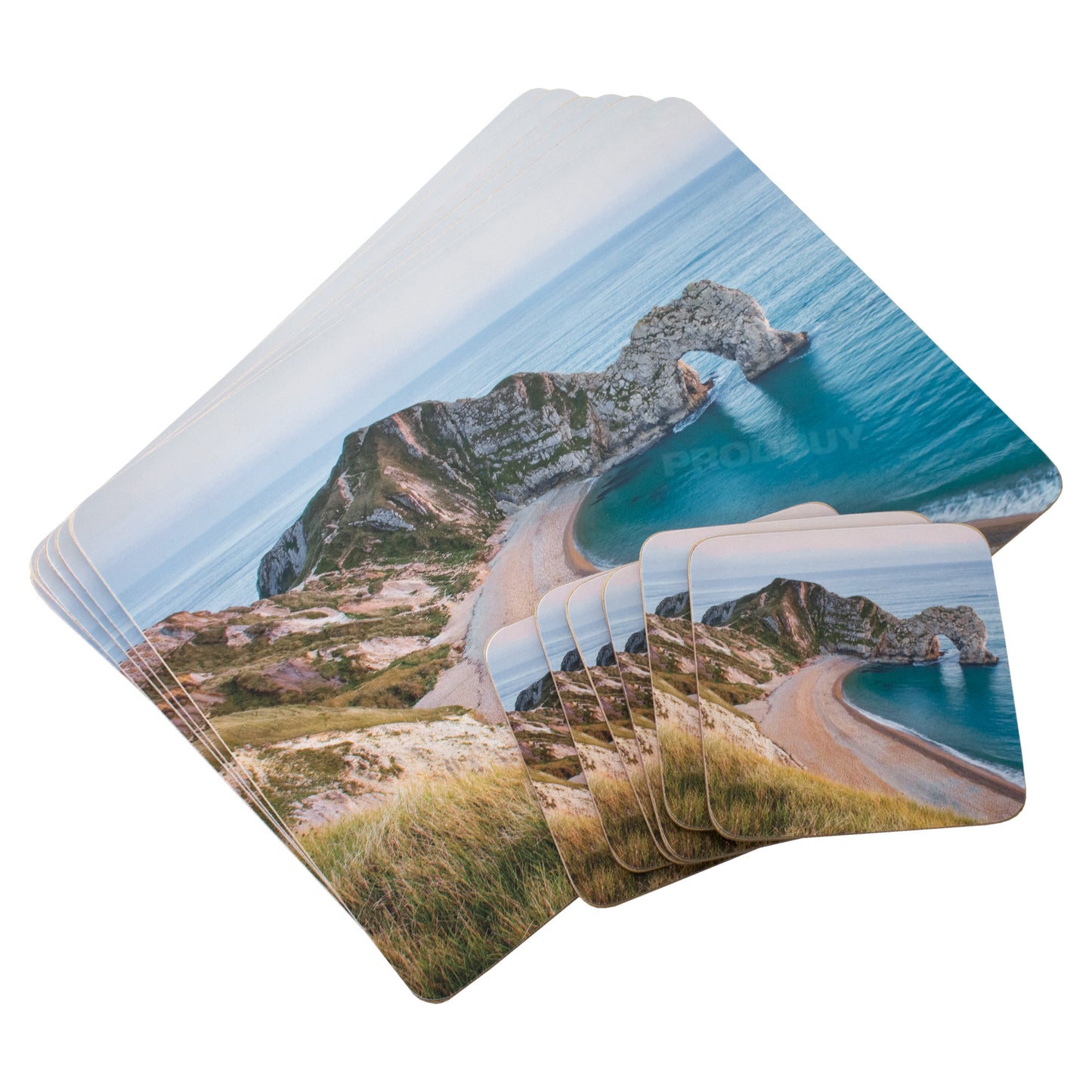 Set of Durdle Door Beach 6 Placemats & 6 Coasters