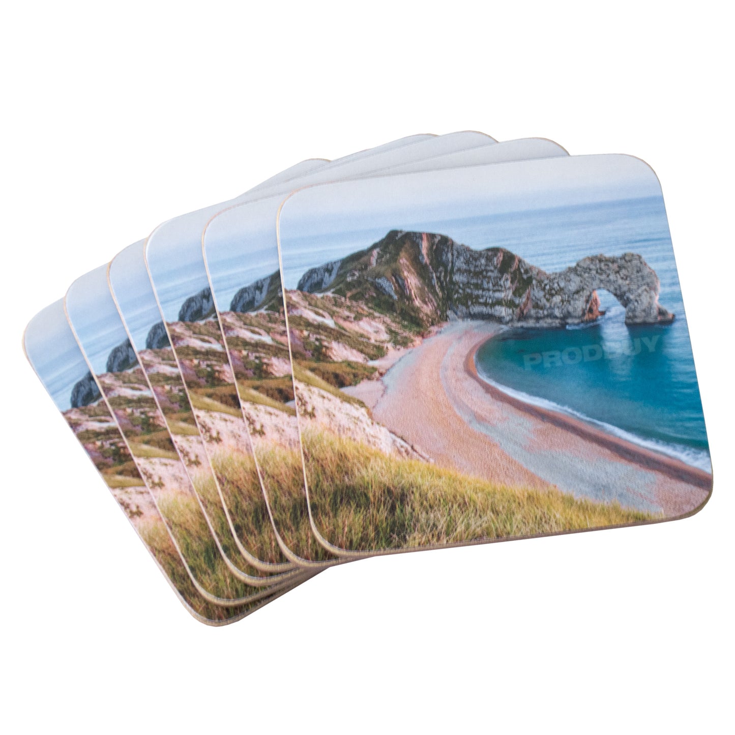 Set of Durdle Door Beach 6 Placemats & 6 Coasters