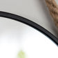 30cm Round Wall Hanging Mirror with Hessian Rope