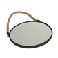 30cm Round Wall Hanging Mirror with Hessian Rope