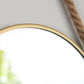 30cm Round Wall Hanging Mirror with Hessian Rope