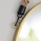 30cm Round Wall Hanging Mirror with Hessian Rope