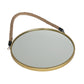 30cm Round Wall Hanging Mirror with Hessian Rope
