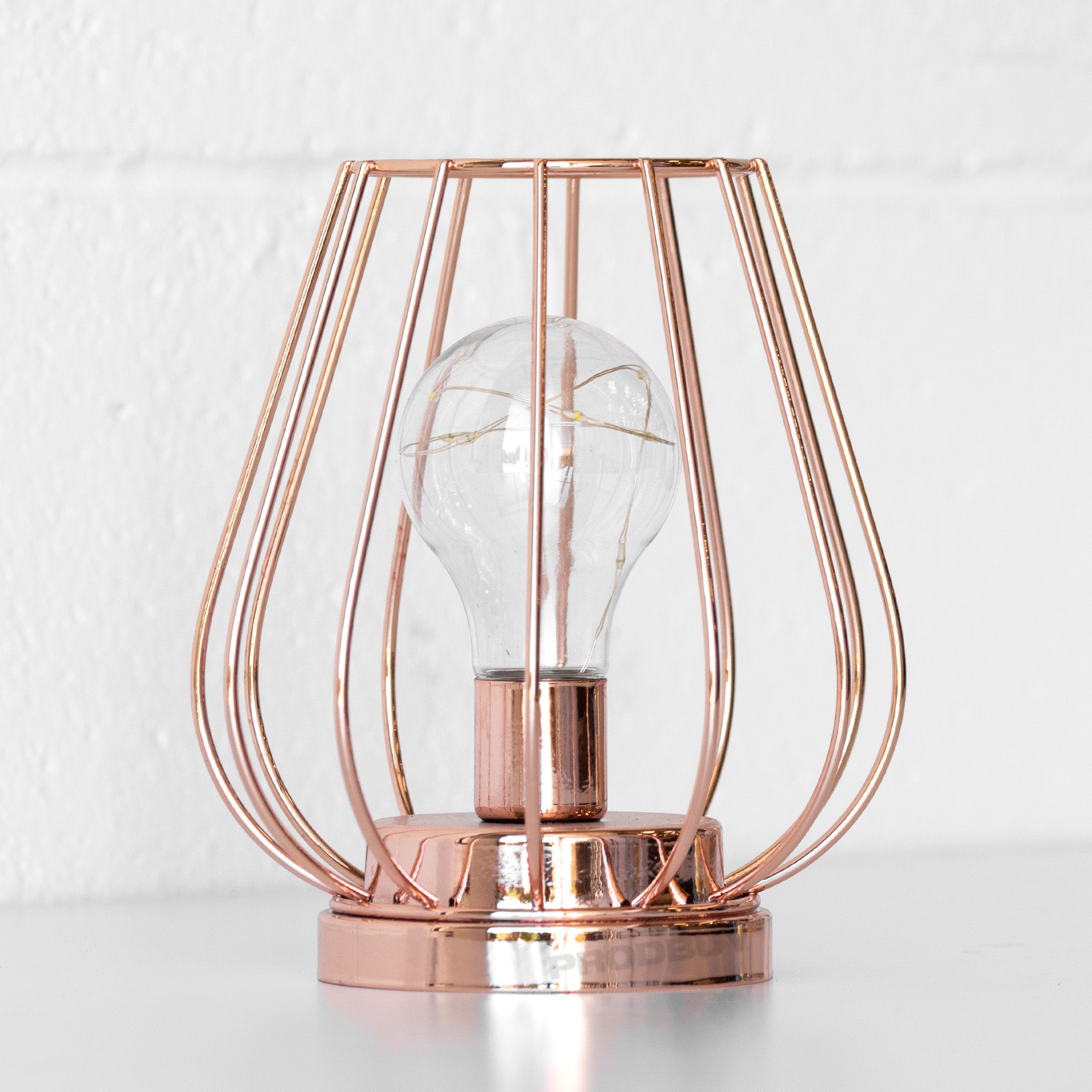 Rose gold deals battery lamp