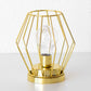 LED Battery Operated Gold Table Lamp