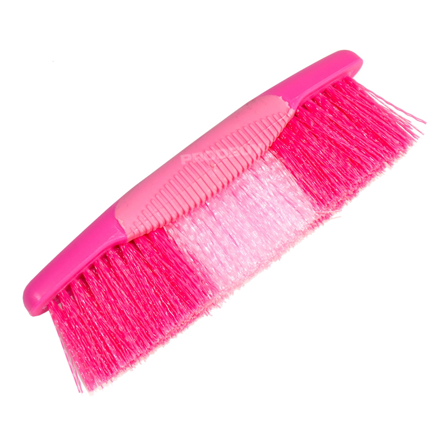 Pink Horse Long Body Brush with Soft Grip Ergonomic Handle