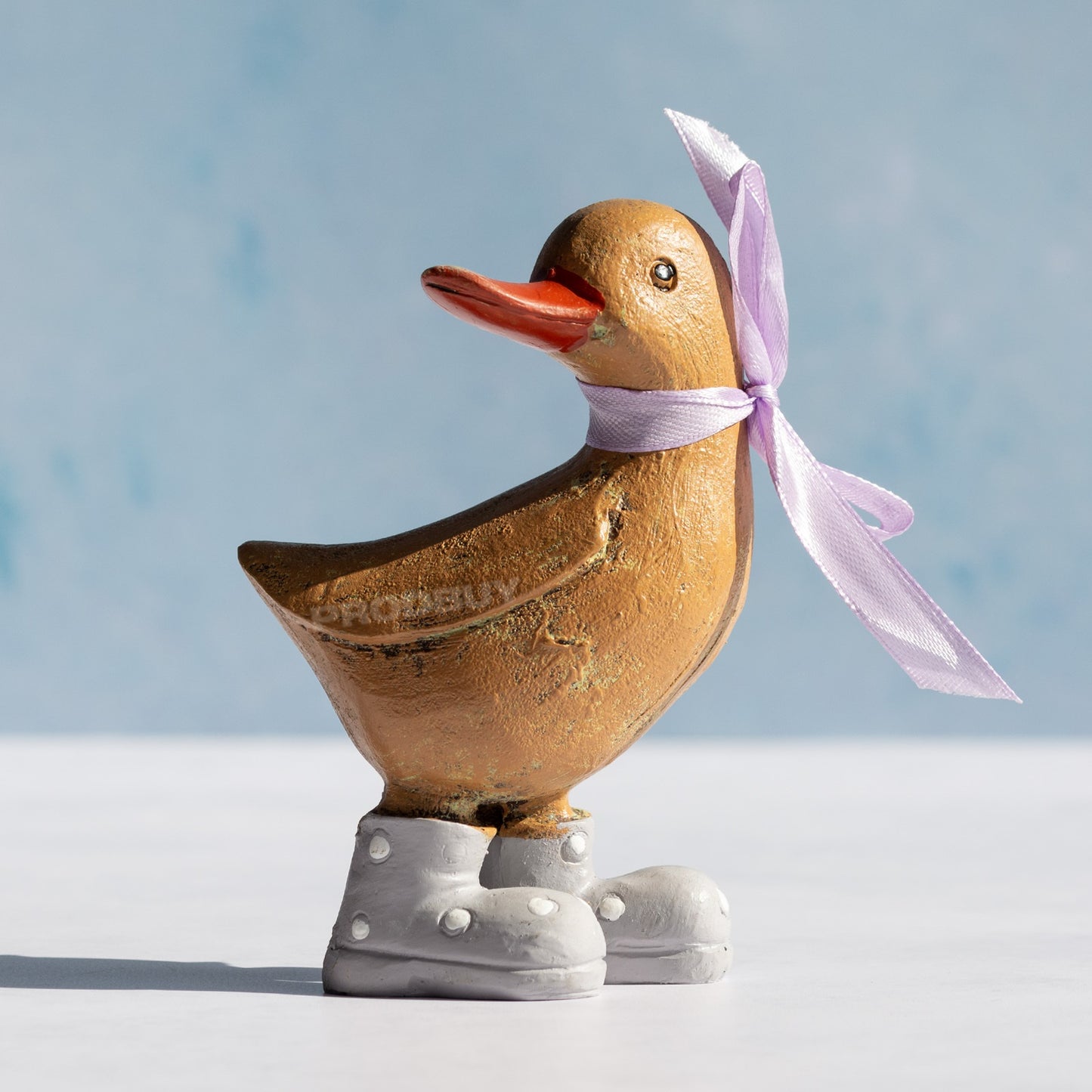 Small Duck In Grey Boots Ornament