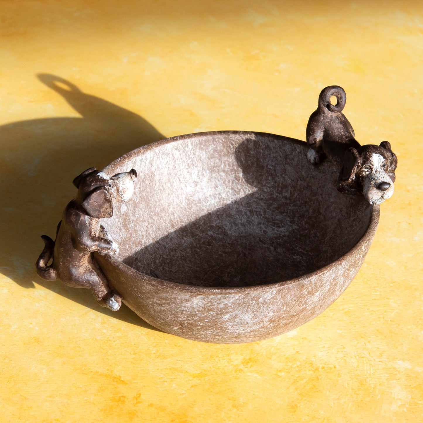 Resin Decorative Dog Trinket Dish Bowl