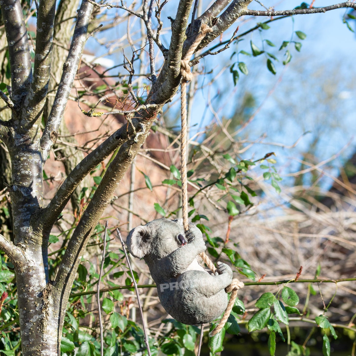 Sleeping Koala Tree Hanging Garden Ornament
