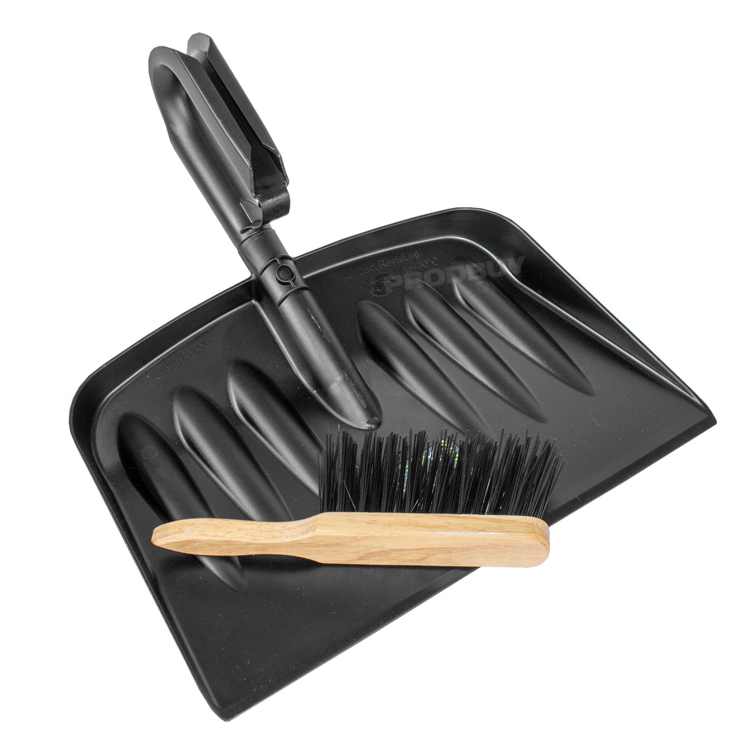 Large Plastic Yard Duty Shovel and Hard Brush