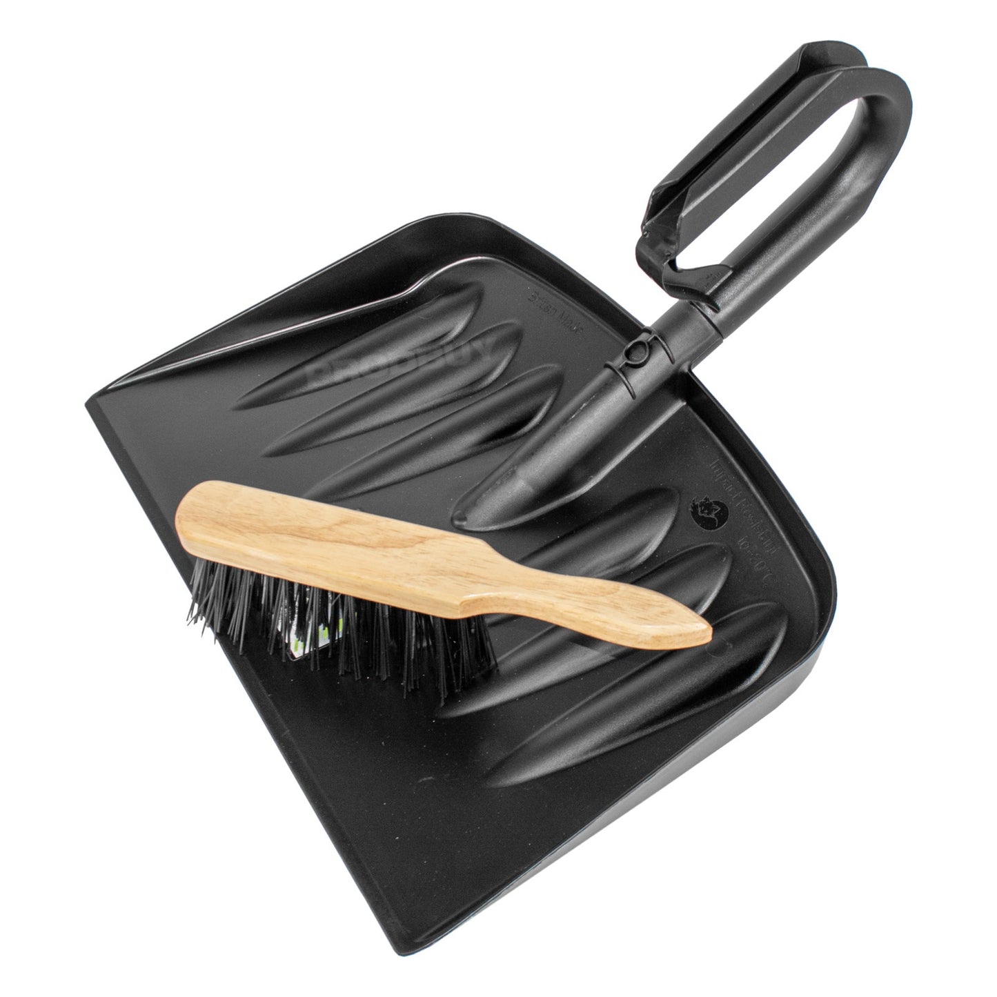 Large Plastic Yard Duty Shovel and Hard Brush