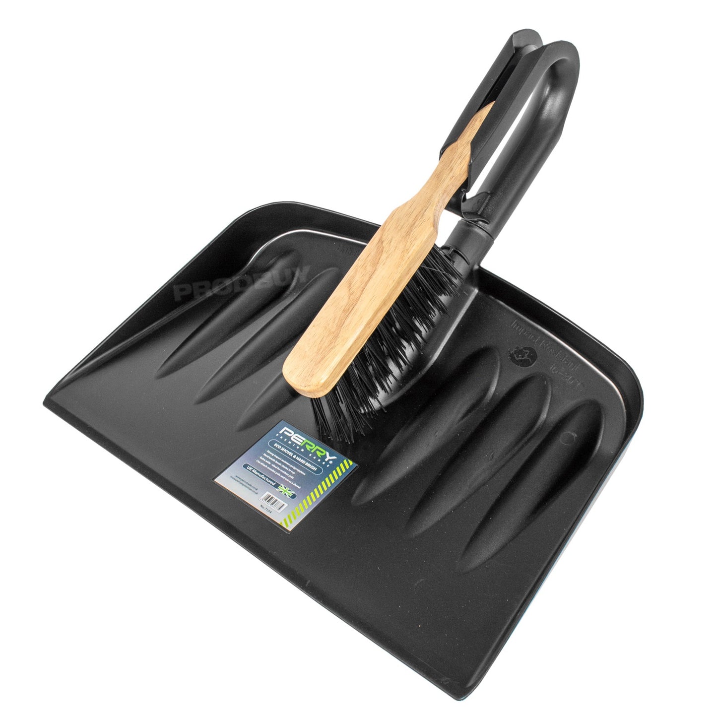 Large Plastic Yard Duty Shovel and Hard Brush