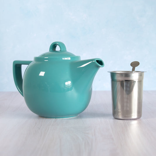 800ml Ceramic Teapot with Stainless Steel Infuser