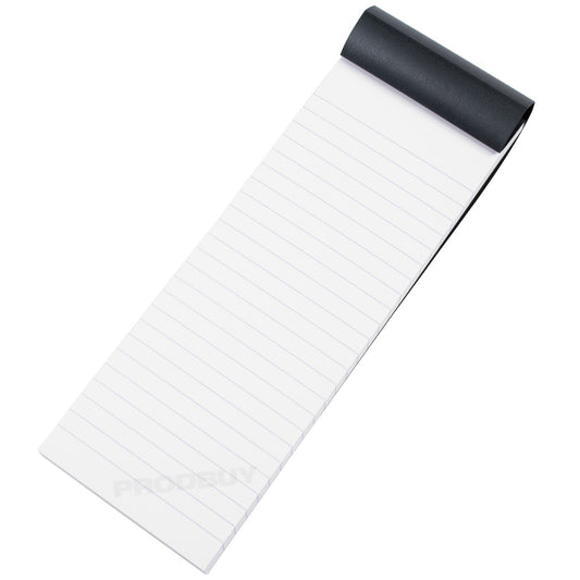 Rhodia Shopping To Do List Long Notepad with 80 Lined Sheets & Black Cover