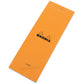 Rhodia Shopping To Do List Long Notepad with 80 Lined Sheets & Orange Cover