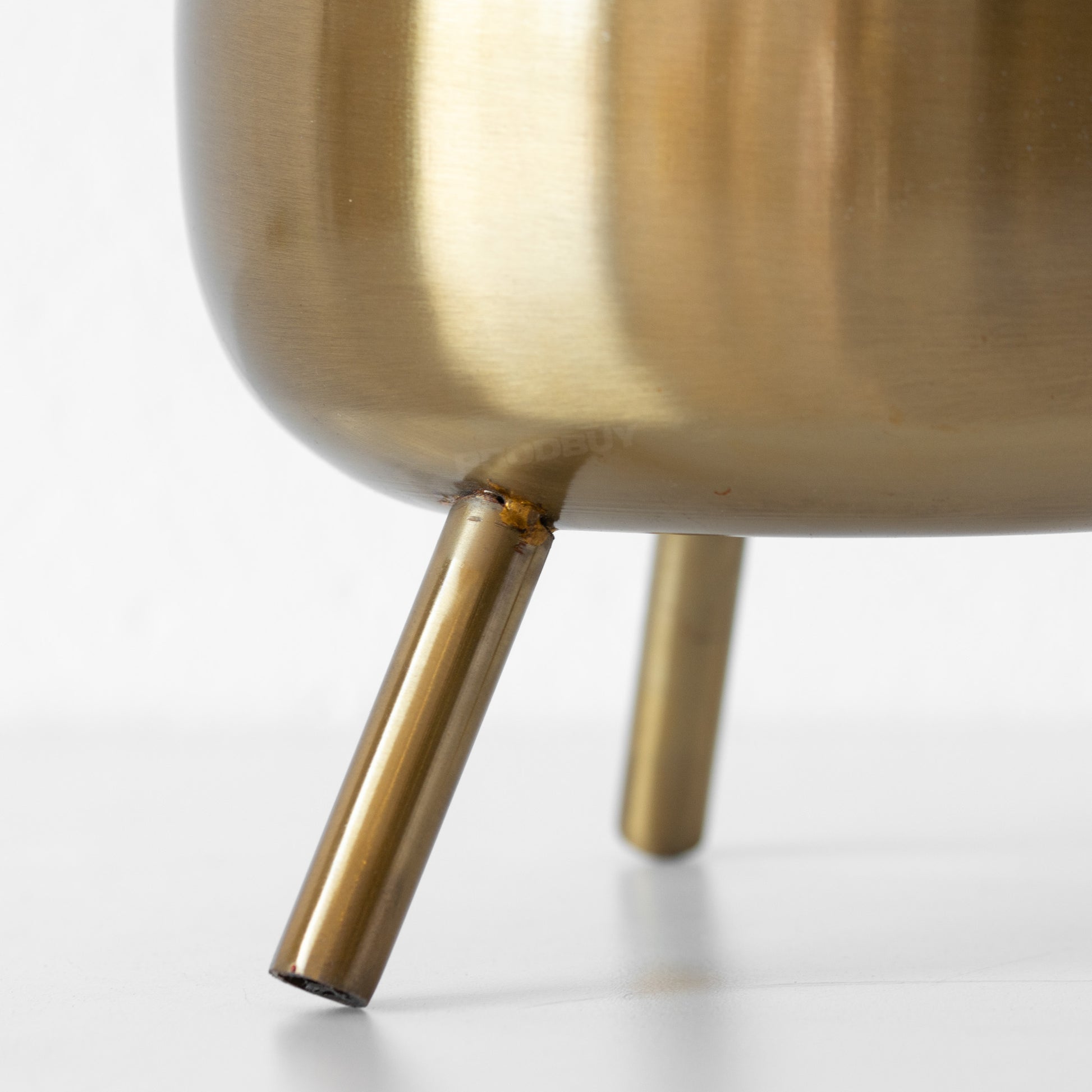 gold plant pot with legs Bellied Brushed Gold Metal Plant Pot Cover Indoor Houseplant Flower Planter Desk – Robert David Home