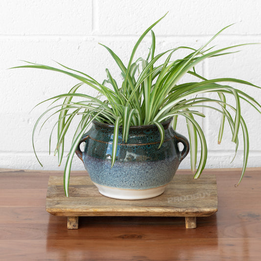 Wooden Rectangular 30cm Plant Pot Stand Holder