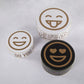 Set of 3 Round Emoji Cake Storage Tins