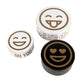 Set of 3 Round Emoji Cake Storage Tins